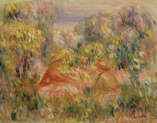 Deux figures dans un paysage, 1917-19